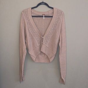 Cropped Free People cardigan